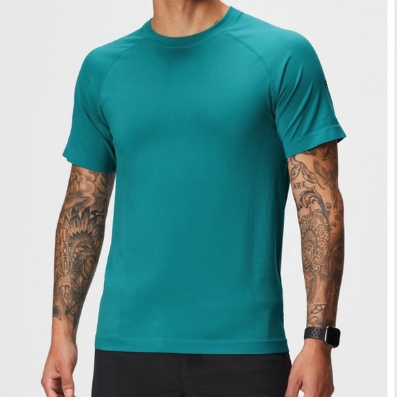 NEW FABLETICS THE TRAINING DAY TEE DARK TEAL SIZE:S - Picture 2 of 8